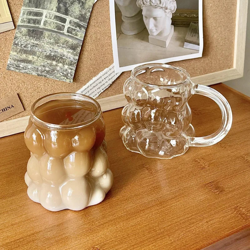 Glazen Latte- en Koffiebeker van Hittebestendig Glas (350/400 ml)