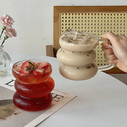 Glazen Latte- en Koffiebeker van Hittebestendig Glas (350/400 ml)