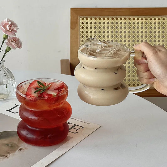 Glazen Latte- en Koffiebeker van Hittebestendig Glas (350/400 ml)