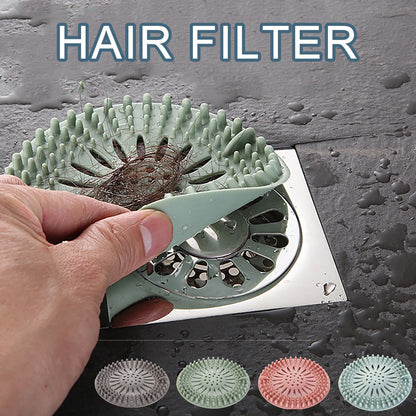 Siliconen Haarvanger voor Afvoer met Zuignappen – Douche-, Bad- en Wastafelafvoer Filter
