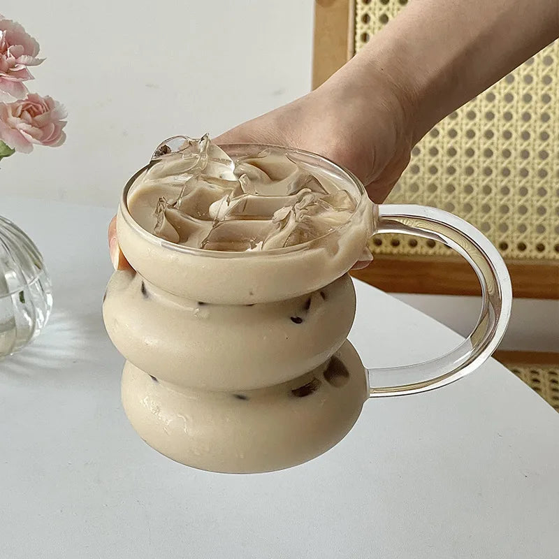 Glazen Latte- en Koffiebeker van Hittebestendig Glas (350/400 ml)