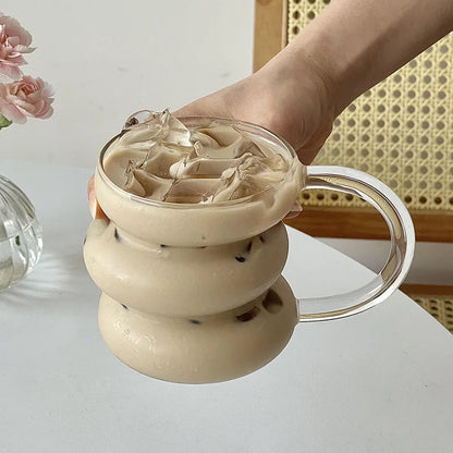 Glazen Latte- en Koffiebeker van Hittebestendig Glas (350/400 ml)