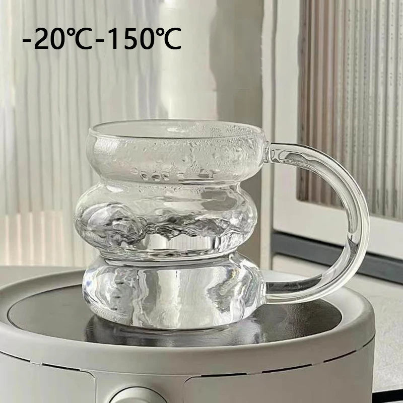 Glazen Latte- en Koffiebeker van Hittebestendig Glas (350/400 ml)