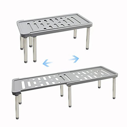 1 Stuk Uitschuifbaar Opbergrek – Multifunctionele Organizer voor Huishoudelijke Spullen