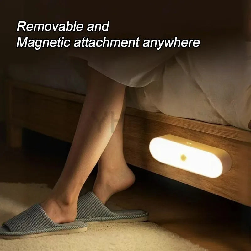 Draadloze LED Nachtlamp met Bewegingssensor – USB Oplaadbaar & Magnetisch