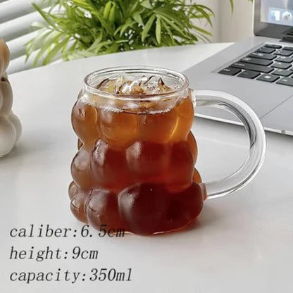 Glazen Latte- en Koffiebeker van Hittebestendig Glas (350/400 ml)