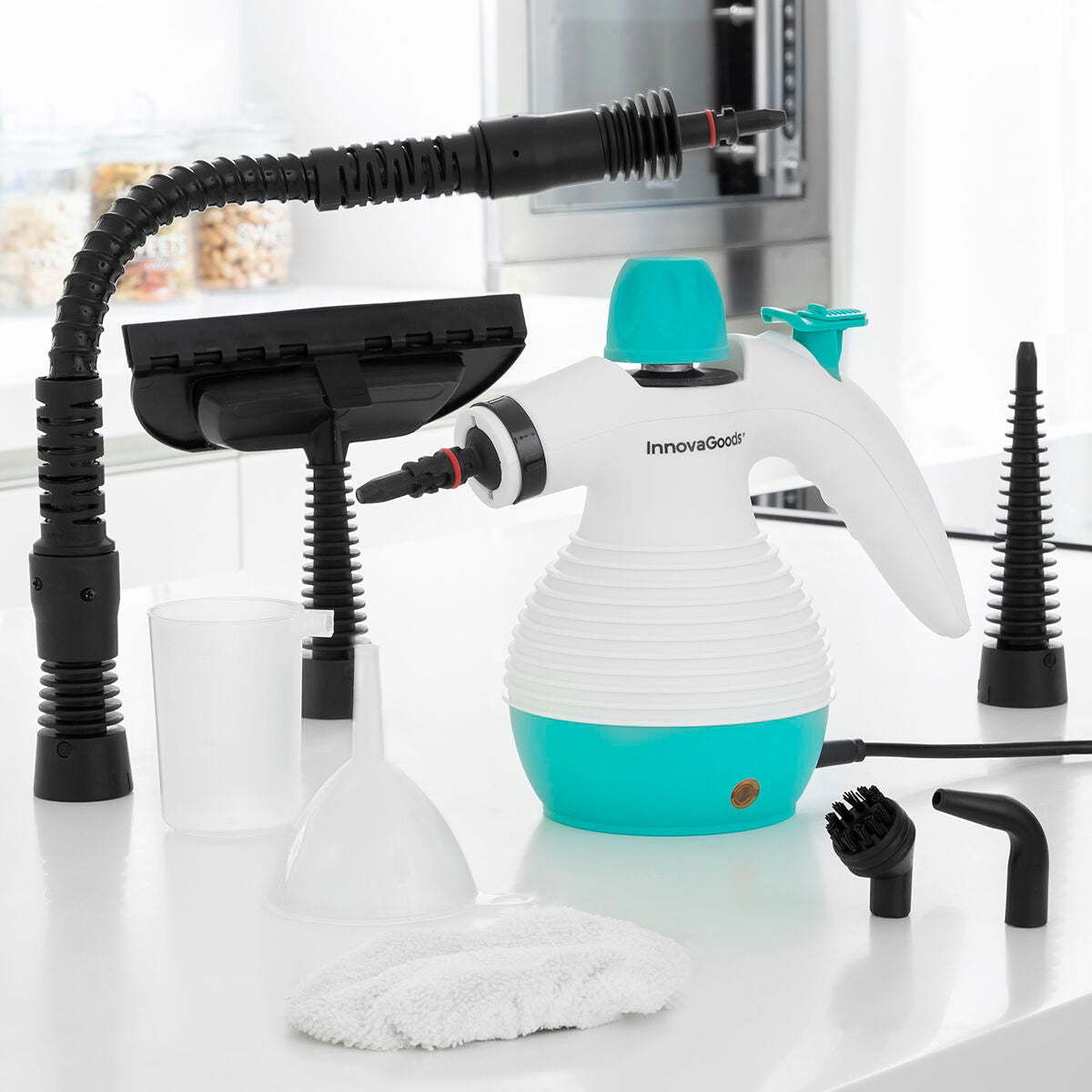 9-in-1 Handstoomreiniger met Accessoires – Multifunctionele Stoomreiniger