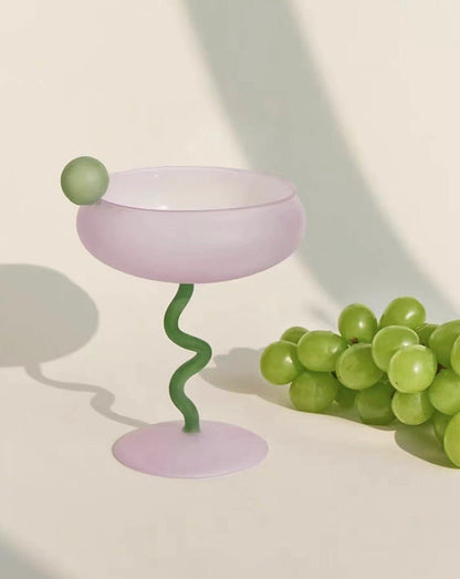 Jelly Bean Wijn Glas - Uniek Cocktail Coupe Glas