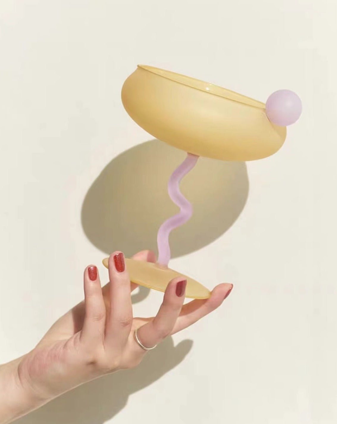 Jelly Bean Wijn Glas - Uniek Cocktail Coupe Glas