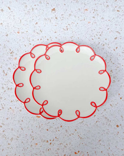 Set van 2 Keramische Wolkborden – Speels, Uniek en Stijlvol Design